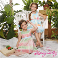 Summer Casual Sleeveless Graduate Chiffon Dress for Child, Kids Dress Clothing, Girl Dress